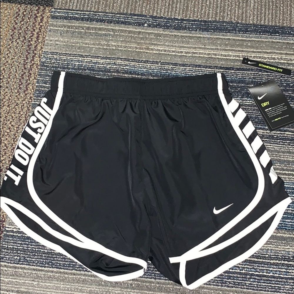 Black nike running shorts